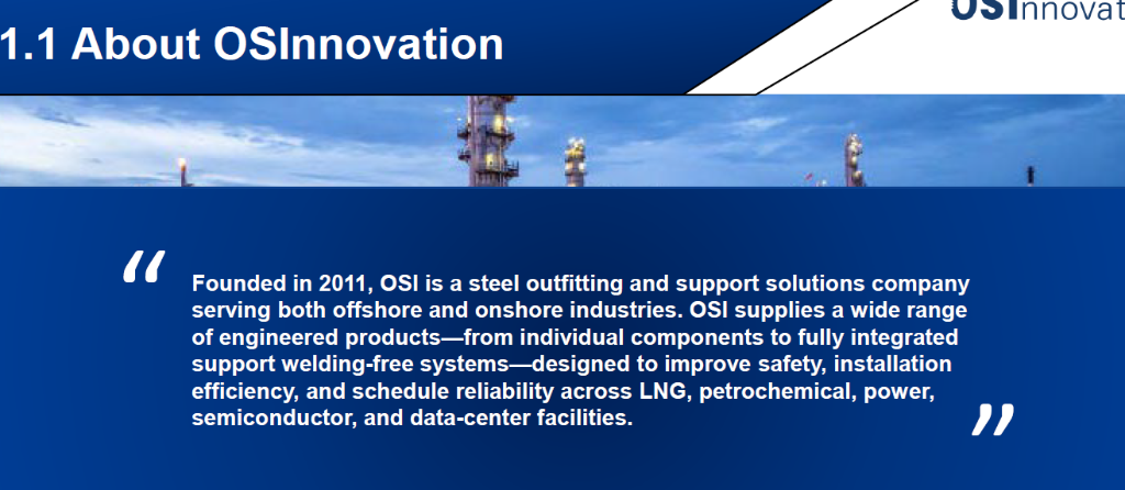 OSInnovation Welding-Free Steel Outfitting